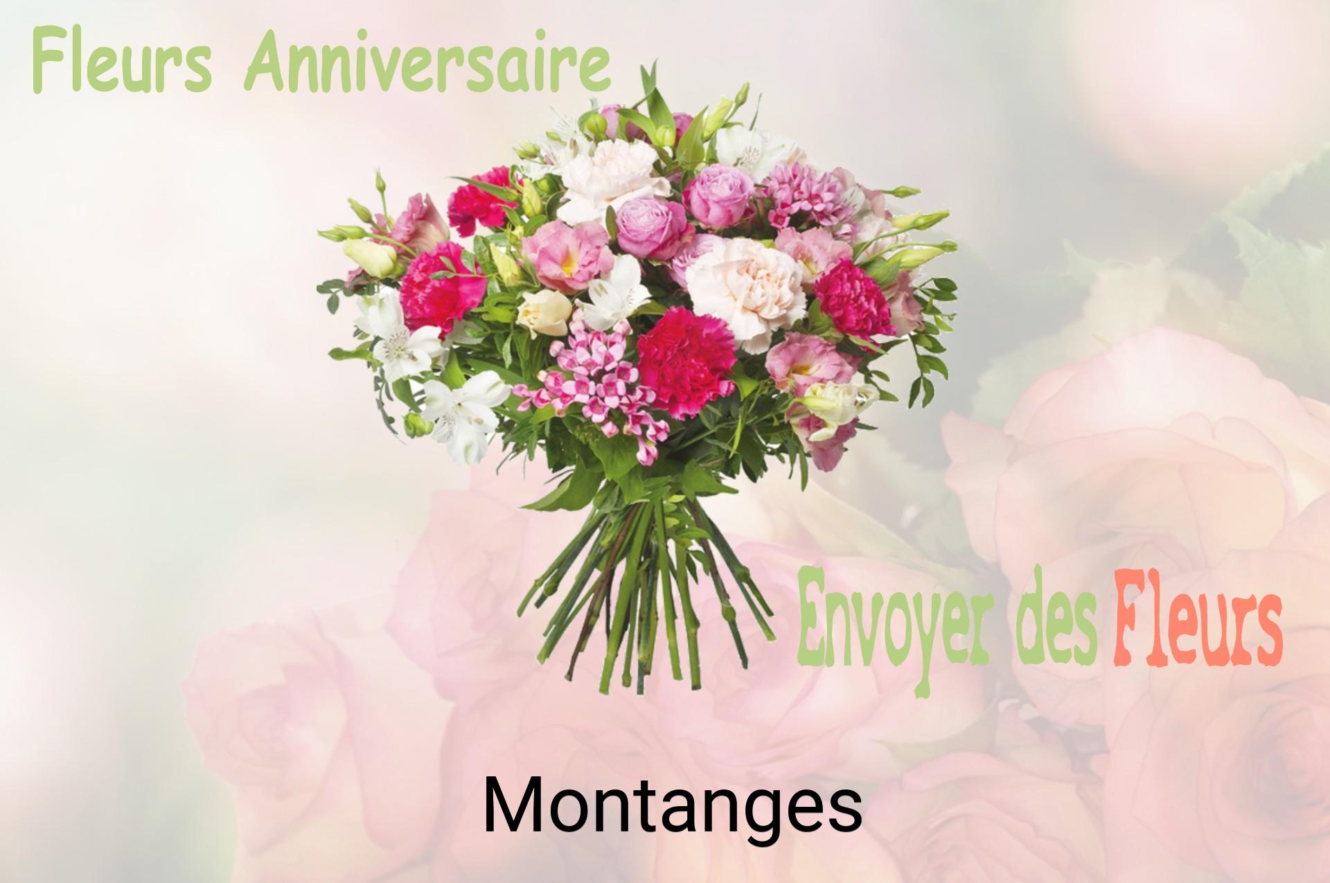 Bouquet de fleurs d’anniversaire livré à Montanges